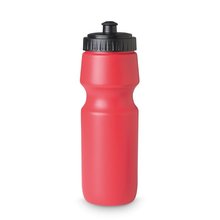 Bidón personalizado sólido de plástico sin BPA (700 ml) Rojo