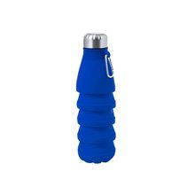 Bidón Silicona Plegable 550ml Azul