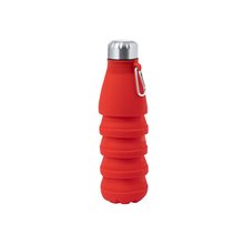 Bidón Silicona Plegable 550ml Rojo