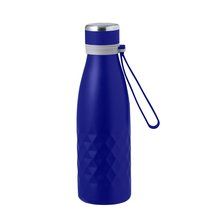 Bidón Térmico 550ml Asa Silicona Azul