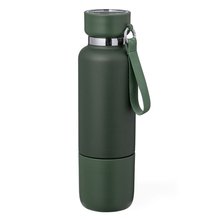 Bidón Térmico 550ml con Lanyard y Vaso Verde