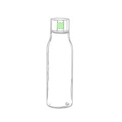 Bidón de cristal borosilicato 550ml | En el lateral del tapon del bidón