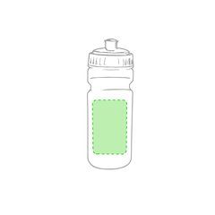 Bidón de plástico personalizado de colores en PE (500 ml) | Lado derecho