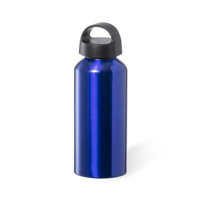 Bidón aluminio 500ml y tapón con asa Azul