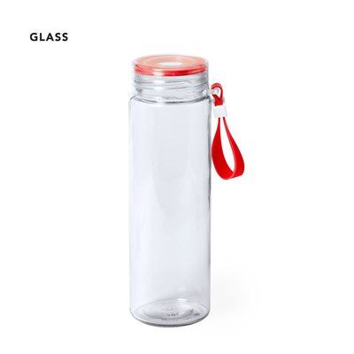 Bidón Cristal Transparente 420 ml con Asa