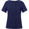 Blusa manga corta con cremallera dorada Azul 12 UK