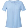 Blusa manga corta con cremallera dorada Azul 12 UK