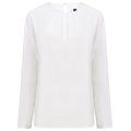 Blusa manga larga poliéster White XS