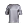 Blusa stretch fácil de planchar Gris 12 UK