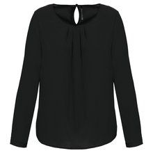 Blusa ligera manga larga Black 34 FR