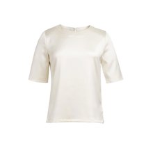 Blusa stretch fácil de planchar Beige 10 UK