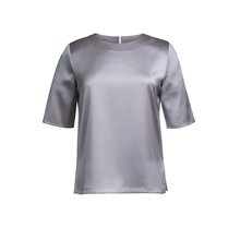 Blusa stretch fácil de planchar Gris 10 UK