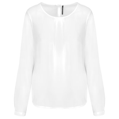 Blusa ligera manga larga Blanco 36 FR