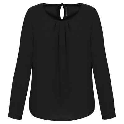 Blusa ligera manga larga Negro 42 FR