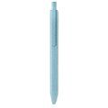 Bolígrafo ecológico de fibra de paja y ABS de colores Azul