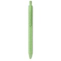 Bolígrafo ecológico de fibra de paja y ABS de colores Verde