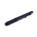 Bolígrafo negro cómoda empuñadura y puntero de colores