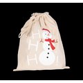 Bolsa algodón muñeco de nieve Beige