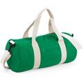 Bolsa Barril Poliéster 600D Kelly Green / Off White