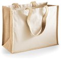 Bolsa clásica de yute Beige