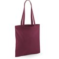 Bolsa de compra asas largas hombro Burgundy