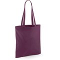 Bolsa de compra asas largas hombro Plum