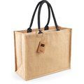 Bolsa de compra de yute Natural / Black