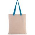 Bolsa de compras en canvas Natural / Surf Blue