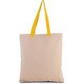 Bolsa de compras en canvas Natural / Yellow