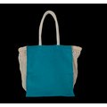 Bolsa de compras de yute Azul