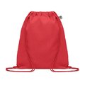 Bolsa Cuerdas Algodón Orgánico Rojo