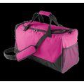 Bolsa de deporte Rejilla lado y bolsillo para zapatos Black / Fuchsia