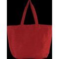 Bolsa grande de juco con forro y bolsillo Washed Crimson Red