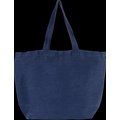 Bolsa grande de juco con forro y bolsillo Washed Midnight Blue