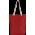 Bolsa de juco con asas y fuelle Crimson Red