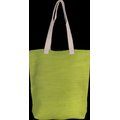 Bolsa de juco con asas y fuelle Lime Green