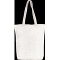 Bolsa de juco con asas y fuelle Vanilla White