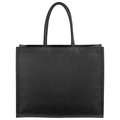 Bolsa Juco Negra 290g Laminada Asas Algodón