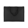 Bolsa Juco Negra 290g Laminada Asas Algodón