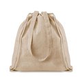 Bolsa Mochila de Algodón Reciclado Beige