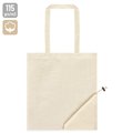 Bolsa Plegable de Algodón Natural con Clip