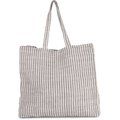 Bolsa a rayas de verano Steel Grey / Natural