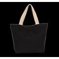 Bolsa reciclada grande con fuelle Black Night / Hemp