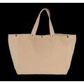 Bolsa shopper de algodón con bolsillo interior Washed Nude Peach