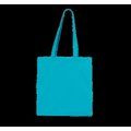 Bolsa shopper de tejido de sarga Turquoise