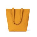 Bolsa tote de algodón orgánico con fuelle Amarillo / Naranja