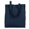 Bolsa tote orgánica con fuelle grande Azul