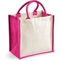 Bolsa de yute laminado Fuchsia