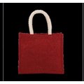 Bolsa de Yute Mediana Asas Algodón Cherry Red / Gold