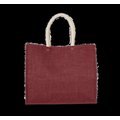 Bolsa de Yute Mediana Asas Algodón Light Rosewood